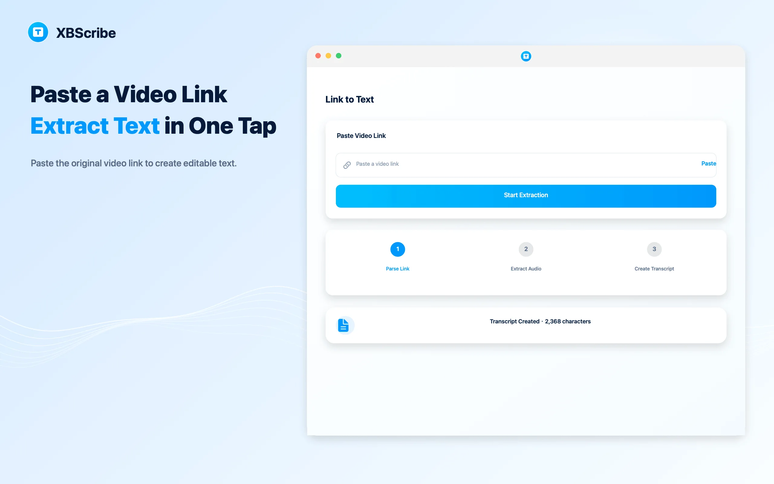 Paste a video link